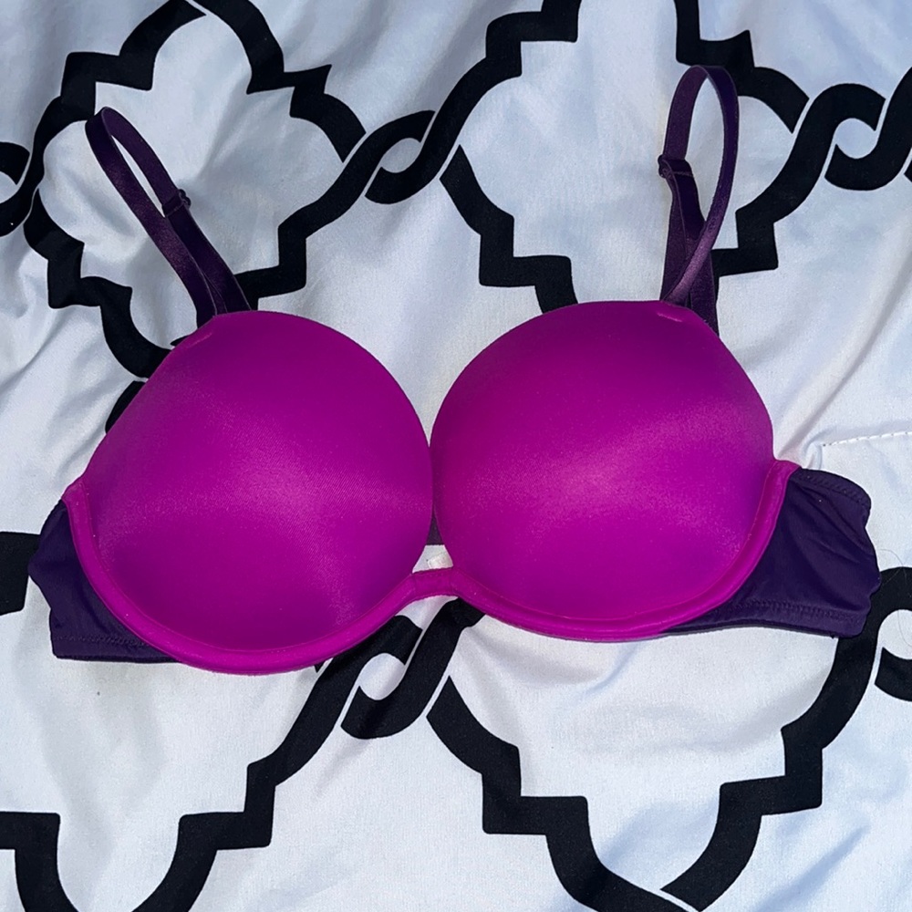 PINK Magenta Super Push Up Bra